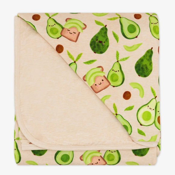 🥑🍞 Avocado Toast Large Cloud Blanket Little Sleepies New Limited Edition Bamboo - Picture 3 of 6